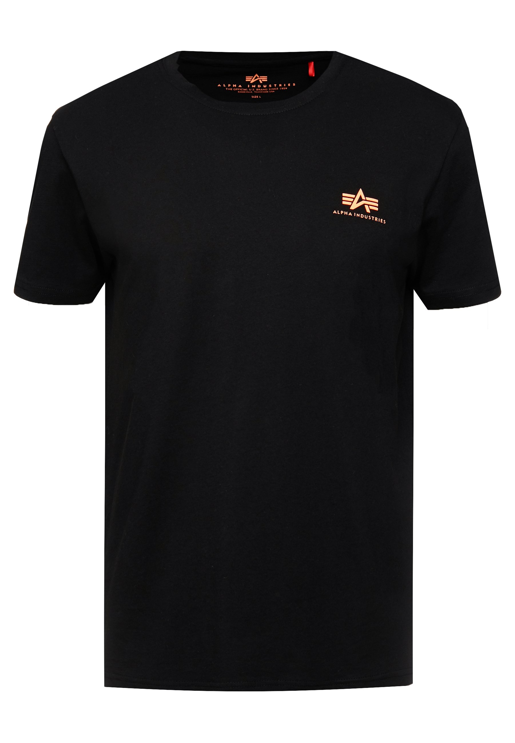 売れ筋商品|||アルファインダストリーズ Tシャツ レディース トップス BASIC T SMALL LOGO - Basic T-shirt - black Alpha Industries SMALL LOGO - Basic T-shirt - black/mottled