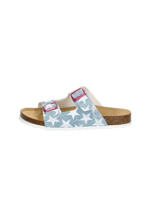 Mules - blau weiss