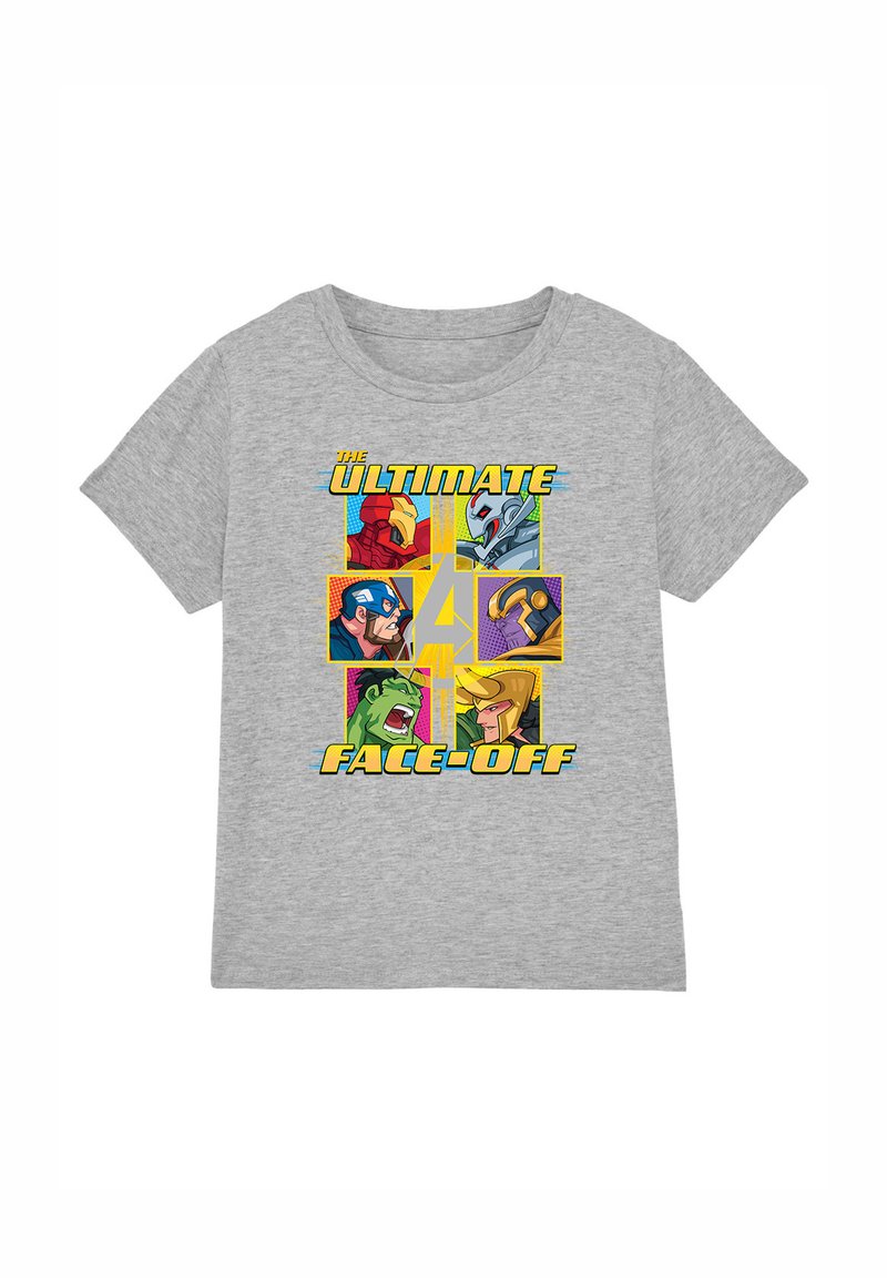 Marvel T-shirt print grijs gemêleerd
