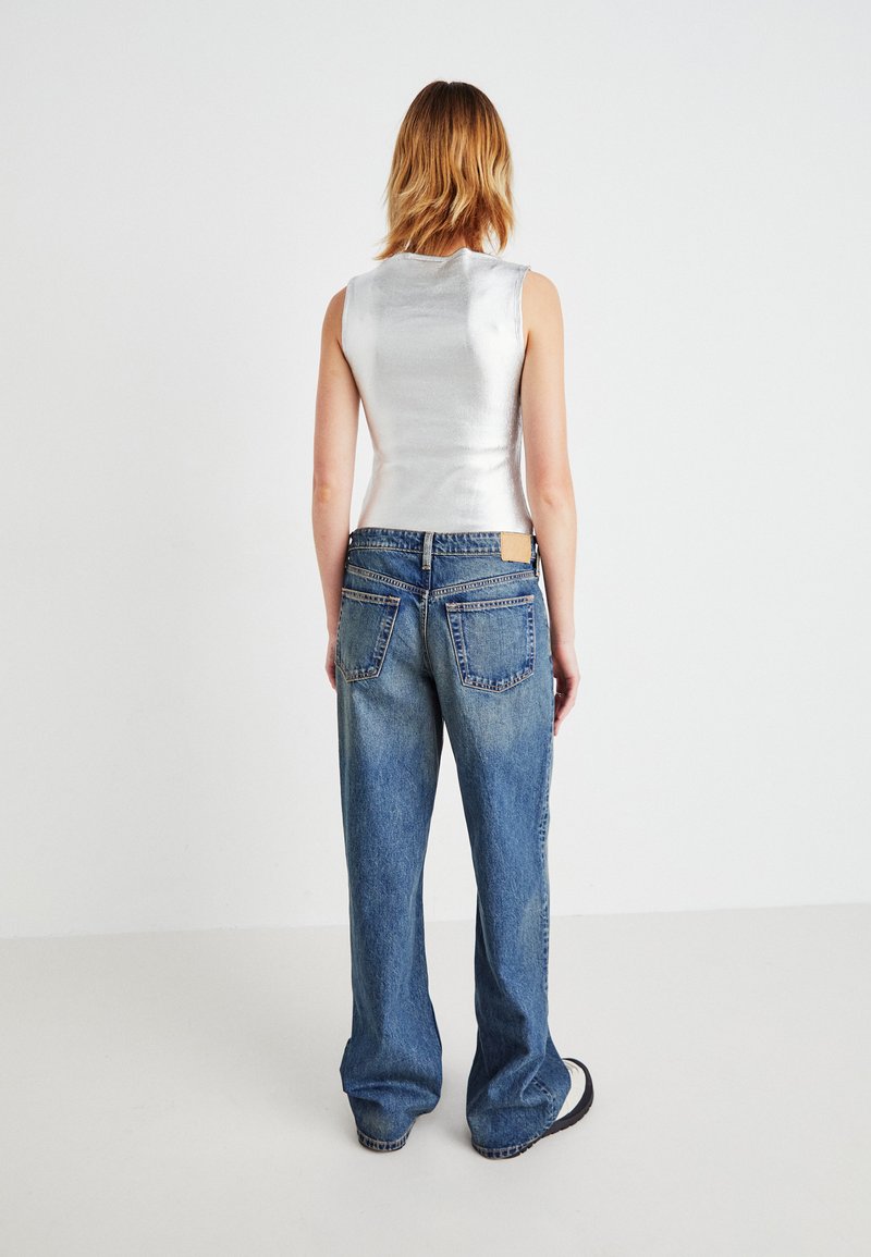 Weekday AMPLE LOW LOOSE Jeans Relaxed Fit steel blue/blau