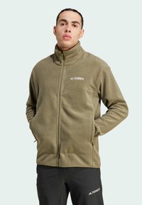 Adidas Terrex MULTI FULL-ZIP FLEECE - Jakna od flisa - olive strata