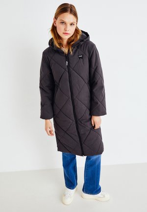 LONG QUILTED - Cappotto invernale - faded black