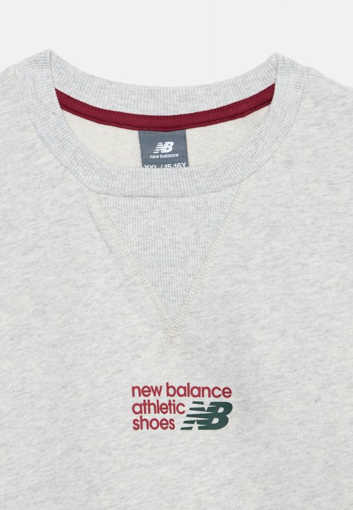 New Balance ATHLETICS PREMIUM CHEST LOGO CREW - Sweatshirt - ash heather — foto 4