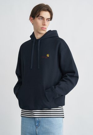 HOODED AMERICAN SCRIPT - Hoodie - deep night