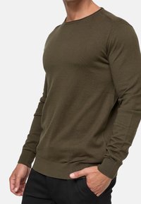 INDICODE JEANS Striktrøje - dark green