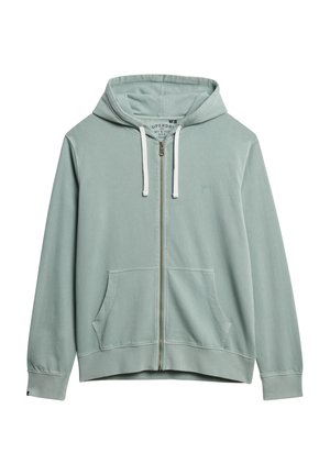 Superdry ESSENTIAL - Zip-up sweatshirt - silver blue