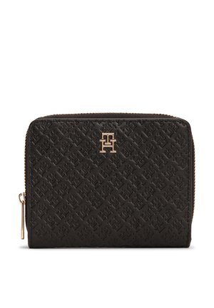 Tommy Hilfiger, HILFIGER ICON DEBOSSED ZIP-AROUND FLAP WALLET - Πορτοφόλι - black
