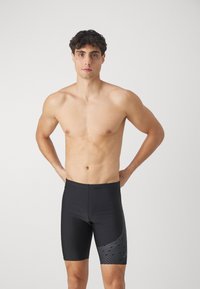 Speedo - MENS MEDLEY LOGO JAMMER - Fürdőnadrágok - black/charcoal Miniatűr kép 1