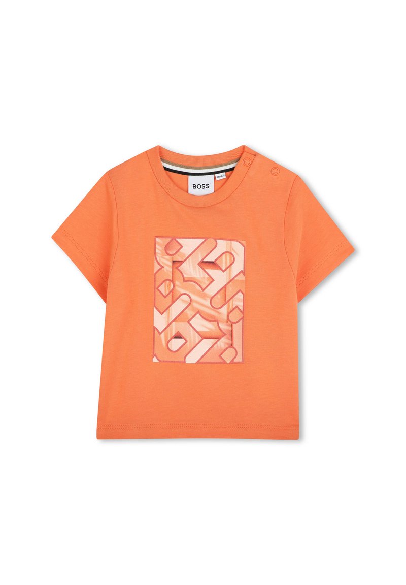 BOSS Kidswear T-shirt print oranje BOSS Kidswear T-shirt print oranje