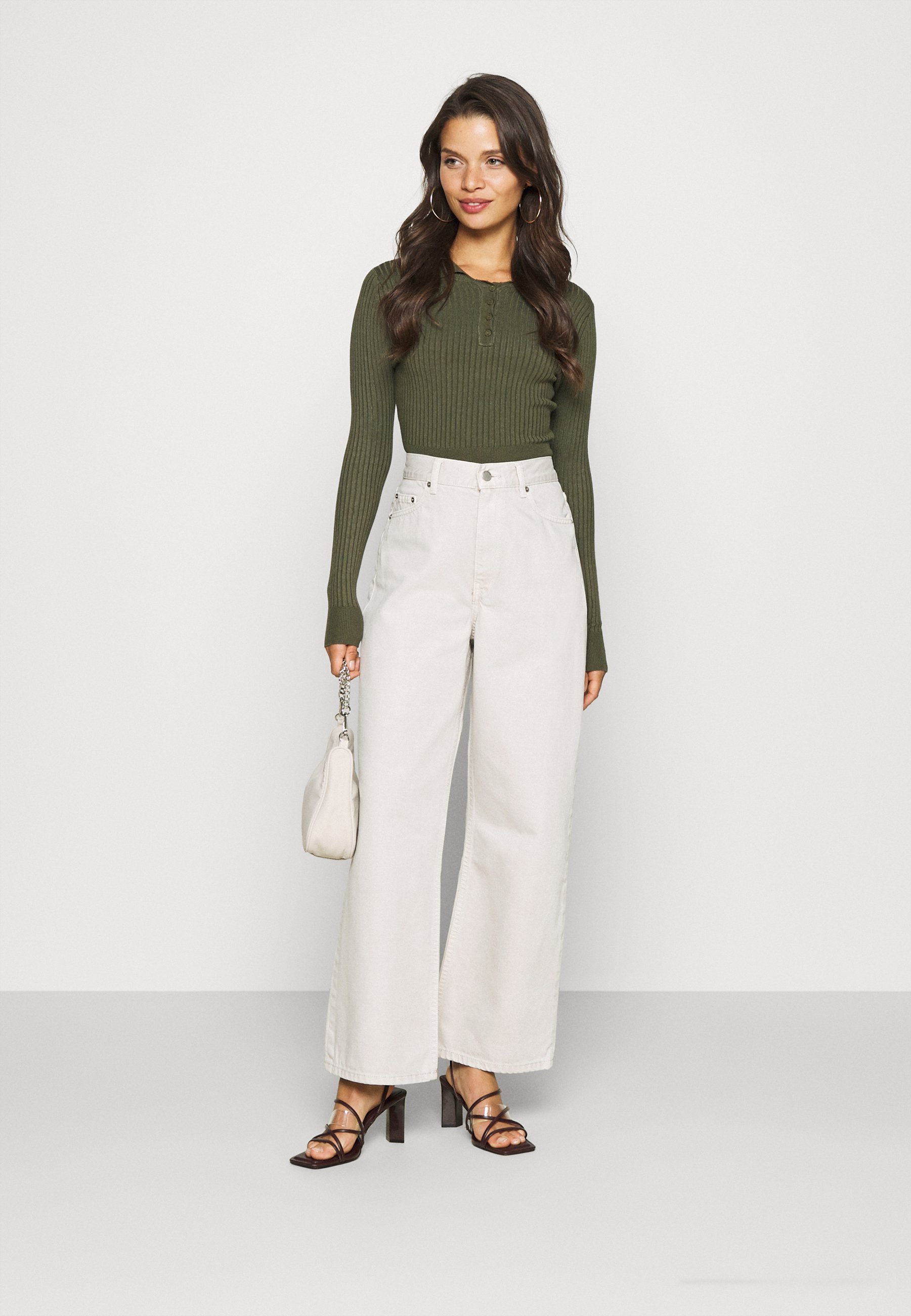 Dr.Denim Petite ECHO - Vaqueros boyfriend - smog/blanco - Zalando.es