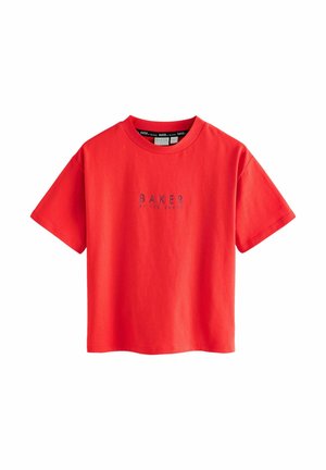 REGULAR FIT - Apdrukāts T-krekls - red