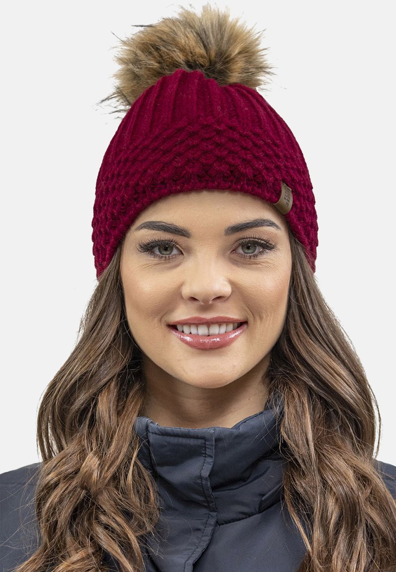 Gorro Y Bufanda Para Mujer Vivisence - Tejido Acrílico Caliente, Pompón Piel Sintética, Talla Única