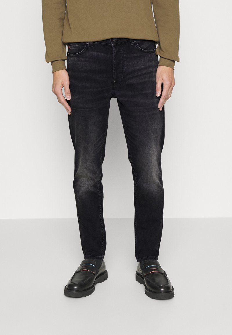 HUGO Jeans Tapered Fit charcoal/black denim Zalando.at