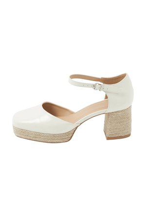 Yours Clothing, WIDE FIT HEELS - PUMPS - Plateaupumps - white