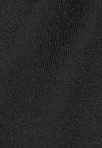 Black fabric with a smooth texture, featuring a slight sheen and fine ribbing, indicating a lightweight and flexible material.