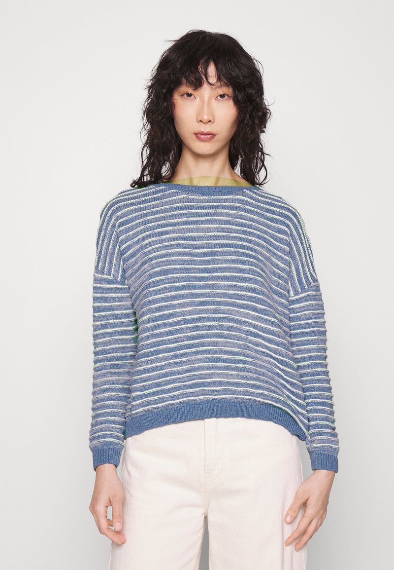 Damen Kleider | Mavi STRIPE Strickpullover blue shadow antique/blau - DF66447 Damen Kleider | Mavi STRIPE Strickpullover blue shadow antique/blau - DF66447