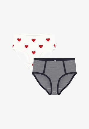 Petit Bateau 2 PACK  - Briefs - white navy
