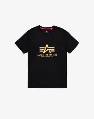 Alpha Industries, BASIC - RIPSTOP - Nyomott mintás póló - black