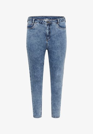 Kaffe Curve, KCSlim - Karcsúsított farmerek - washed medium blue denim