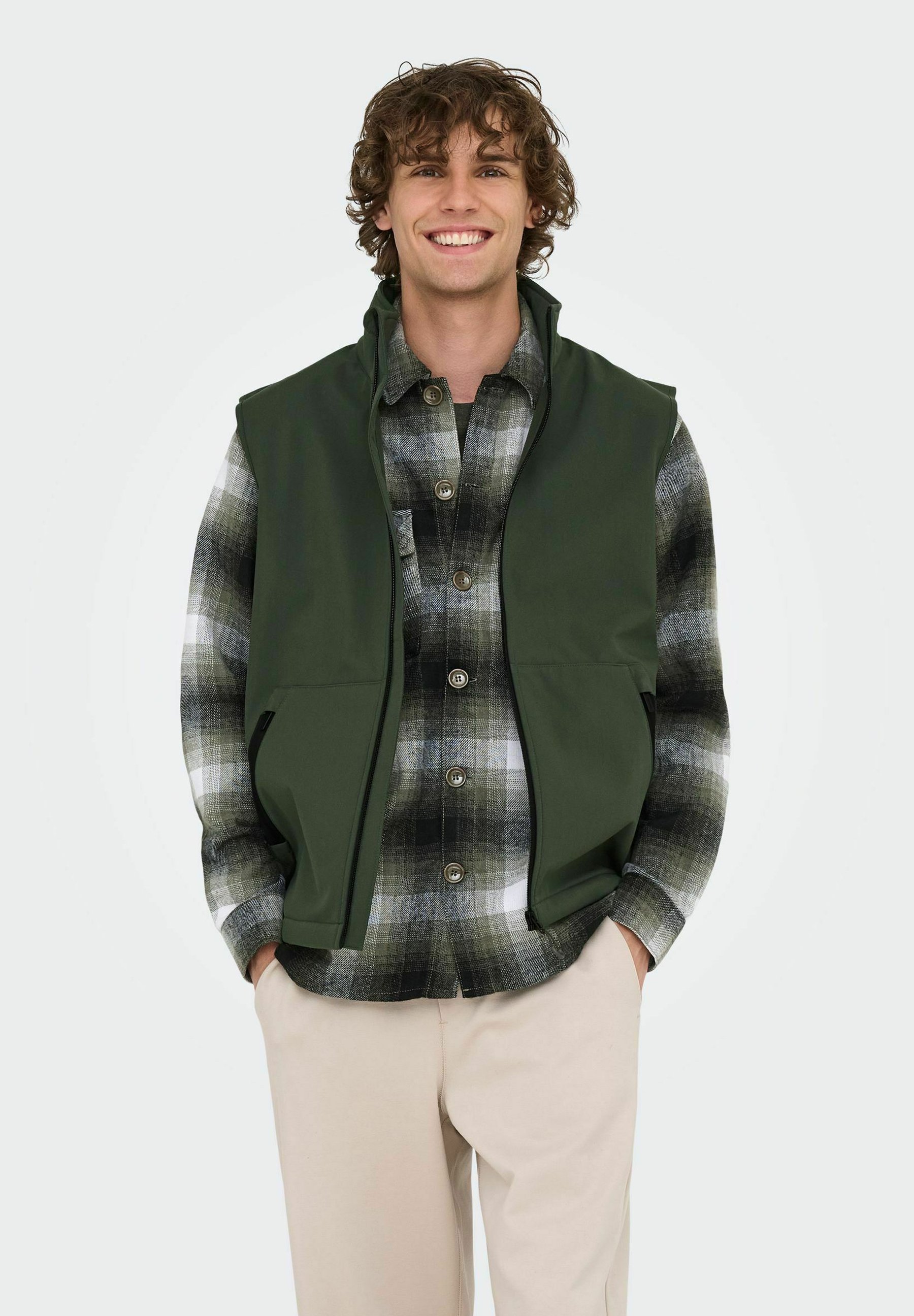 Only Sons Smanicato peat/verde scuro