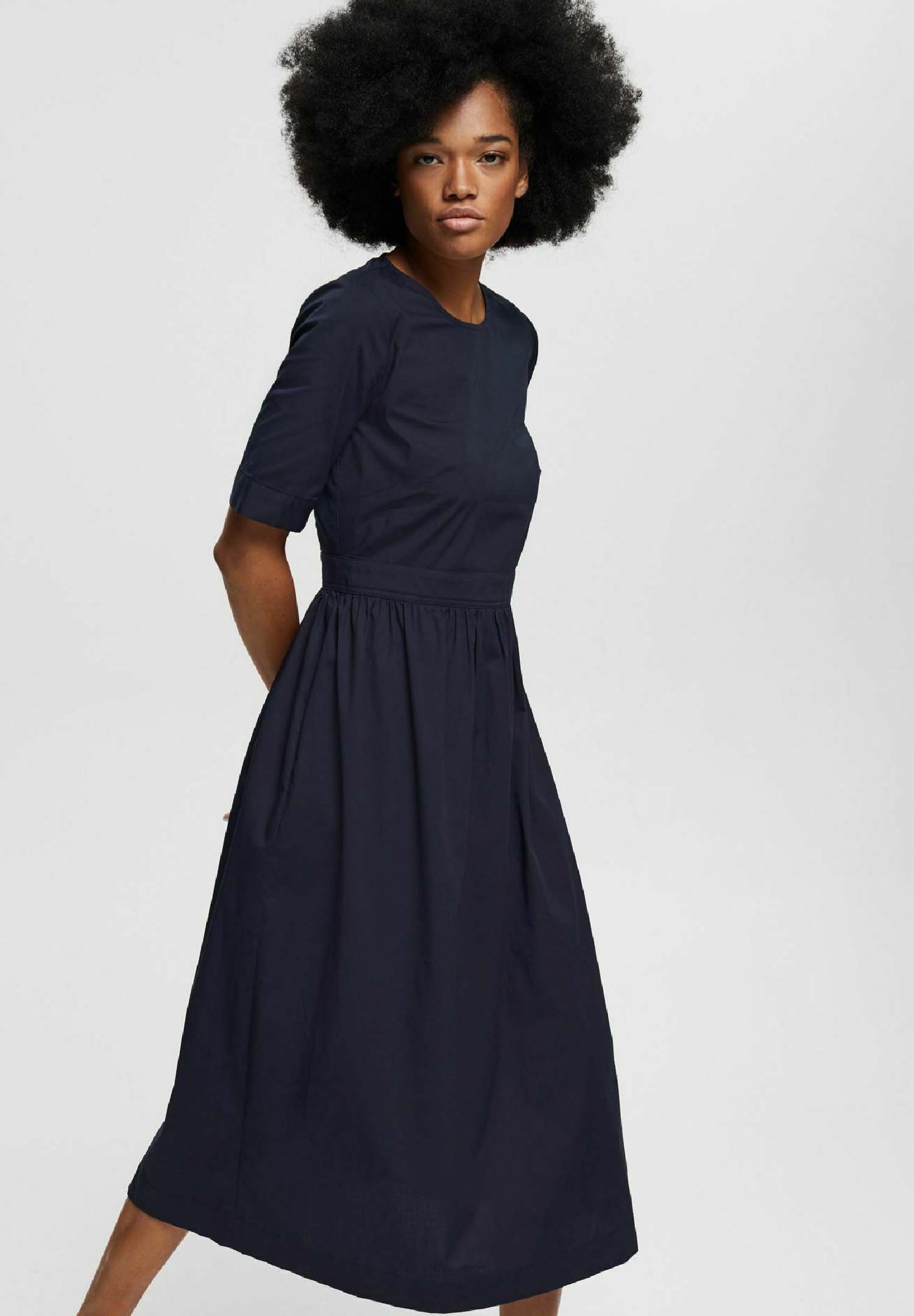 light navy dress