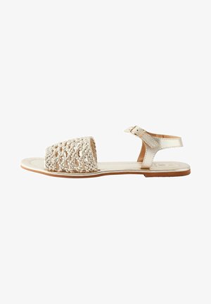 Next FOREVER COMFORT WEAVE REGULAR FIT - Páskové sandály  - champagne gold