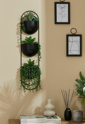 Next, BRONX WALL PLANTER WITH ARTIFICIAL PLANTS UNISEX - Decoration - black