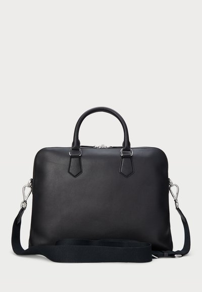 Polo Ralph Lauren SMOOTH LEATHER COMMUTER BAG UNISEX - Geantă laptop - black