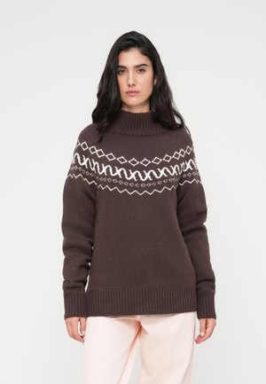 STUDIO HELLEN JUMPER - Svetrík - dunkelbraun