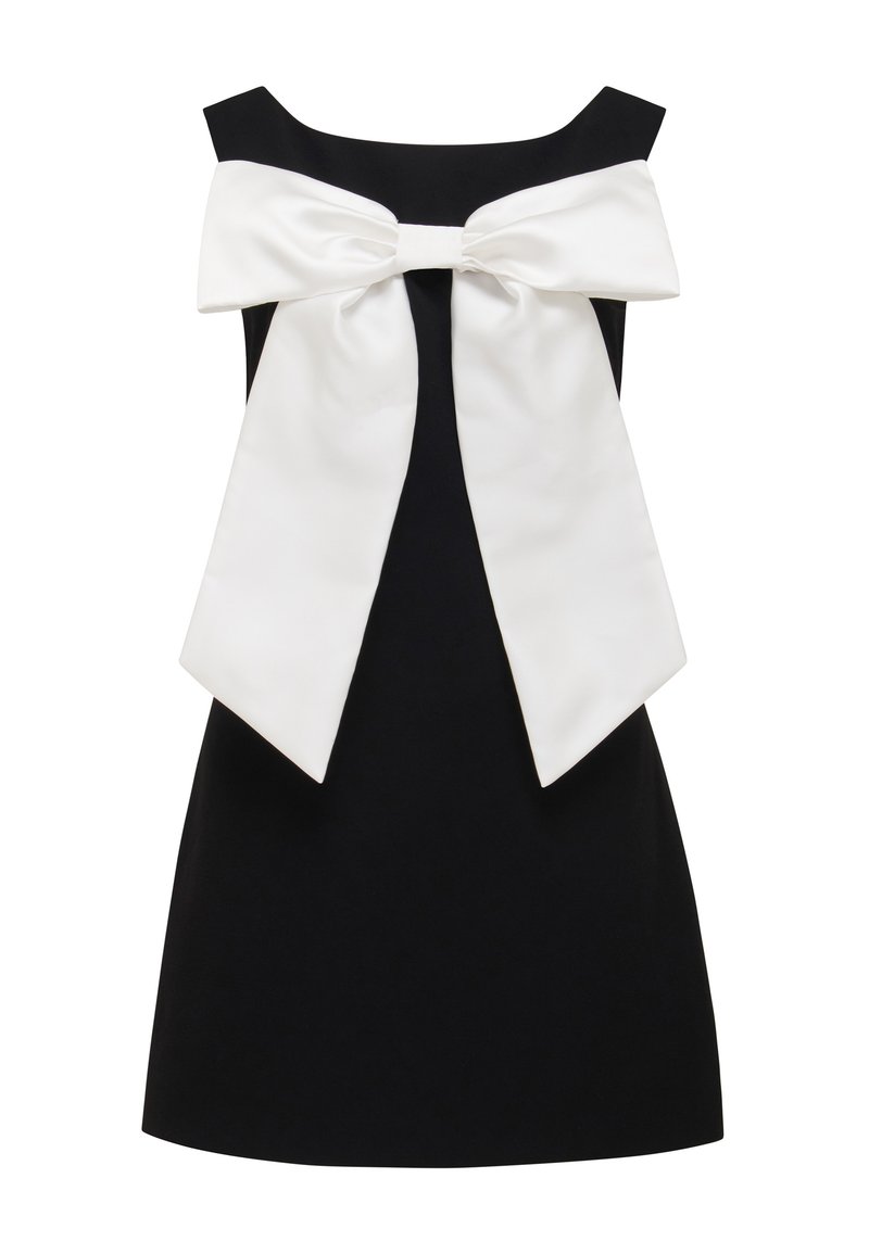 Forever New ISEBELLE CONTRAST BOW MINI - Cocktail dress / Party dress -  black/white/black - Zalando.ie