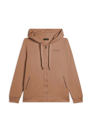 Sweat zippé - taupe