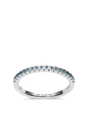 Ringe - silver blue gradient