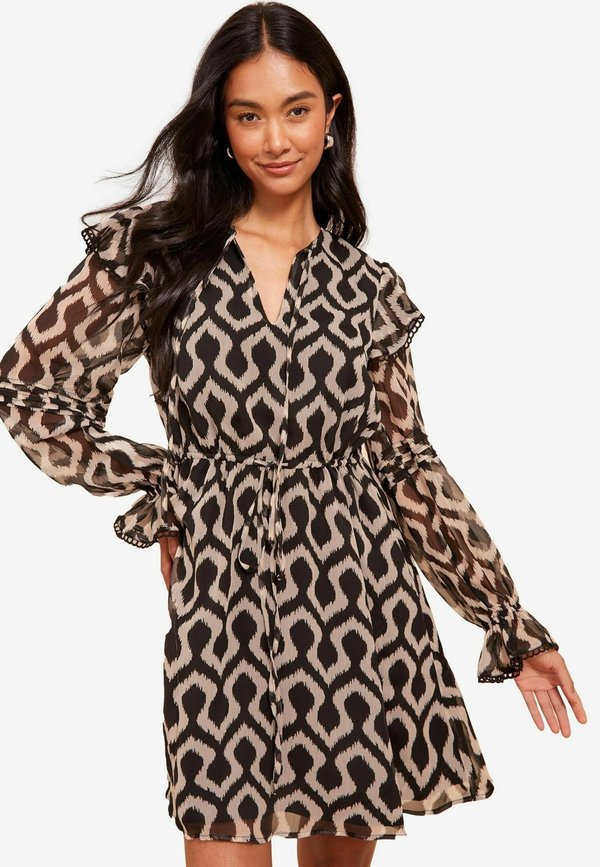 REGULAR FIT - LONG SLEEVE FRILL - Freizeitkleid