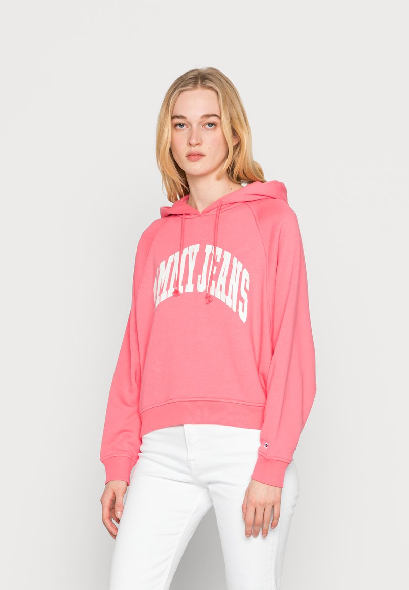 Campus Colors Felpa NCAA Arch & Logo Gameday - Rosso, Taglia S - Felpa Con Cappuccio Ufficiale Per Uomo E Donna - 2