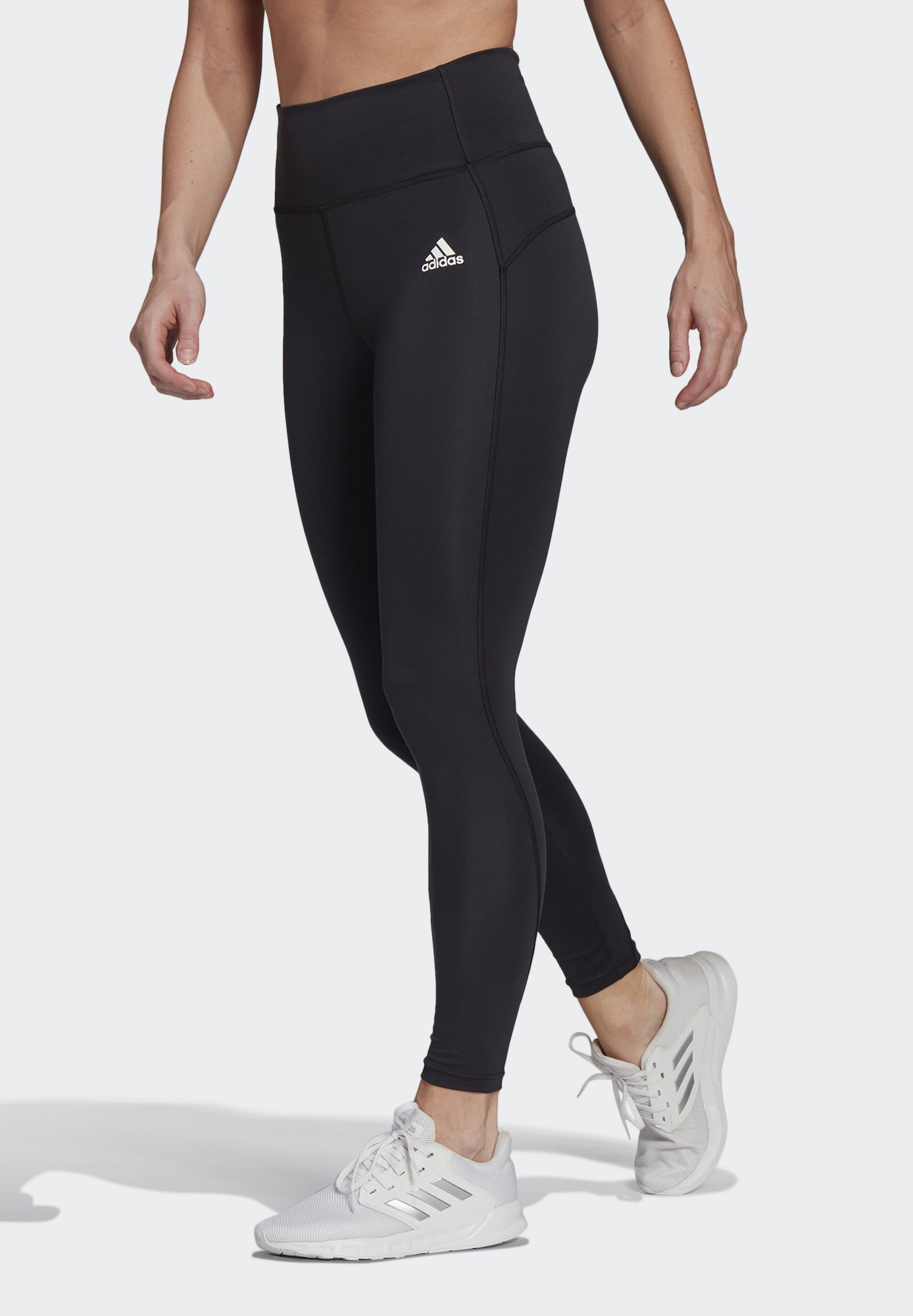 adidas Performance DESIGNED2MOVE AEROREADY FITTED - Leggings -  black/white/black - Zalando.co.uk