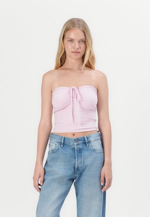 Hollister Co. TIE FRONT TUBE - Topper - light pink