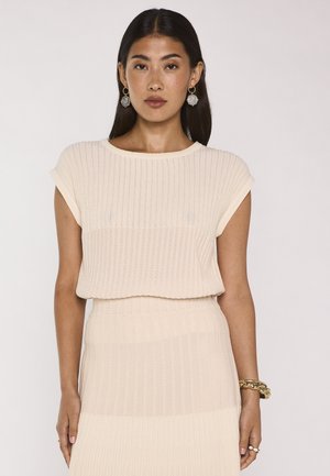 Maison 123, MAILLE ALBANE - T-shirt basique - creme