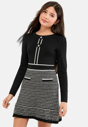 REGULAR FIT - 2-IN-1  - Robe pull - black