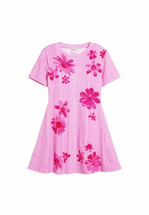 PLEATED FLORAL  - Freizeitkleid - white