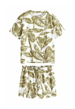 SHORT SLEEVE - REGULAR FIT  SET - Pidžaamakomplekt - green leaves