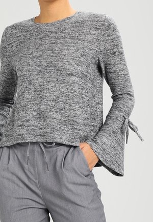 Pullover - mottled light grey