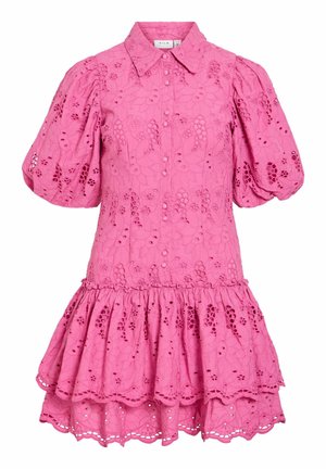VILA, MINIKLEID VISMILLA KURZÄRMELIGES - Robe chemise - fiji flower