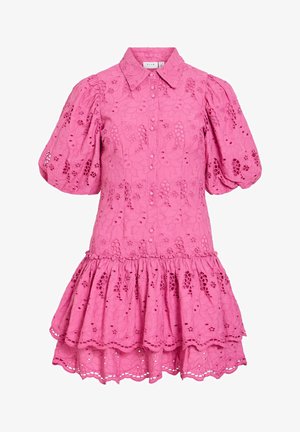 VILA, MINIKLEID VISMILLA KURZÄRMELIGES - Robe chemise - fiji flower