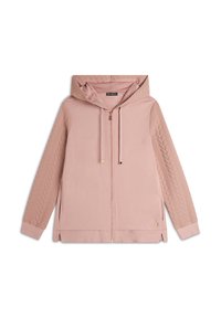 COMFORT CON CAPPUCCIO  - Felpa con zip - fawn