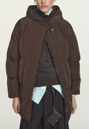 WATER-REPELLENT HOODED PUFFER  - Cappotto invernale - bordeaux