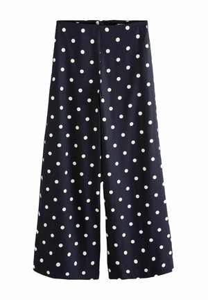 Next SPOT WIDE LEG - Stoffhose - navy white