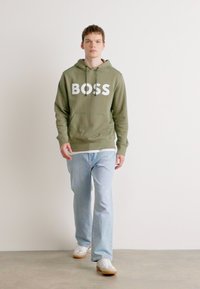 BOSS WEBASIC HOOD - Sweatshirt - green