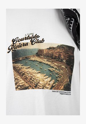 PROHIBITED, COURTSIDE TEE UNISEX - Tričko s potlačou - off-white