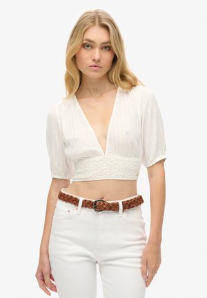 Superdry IBIZA SHORT SLEEVE - Blouse - off white