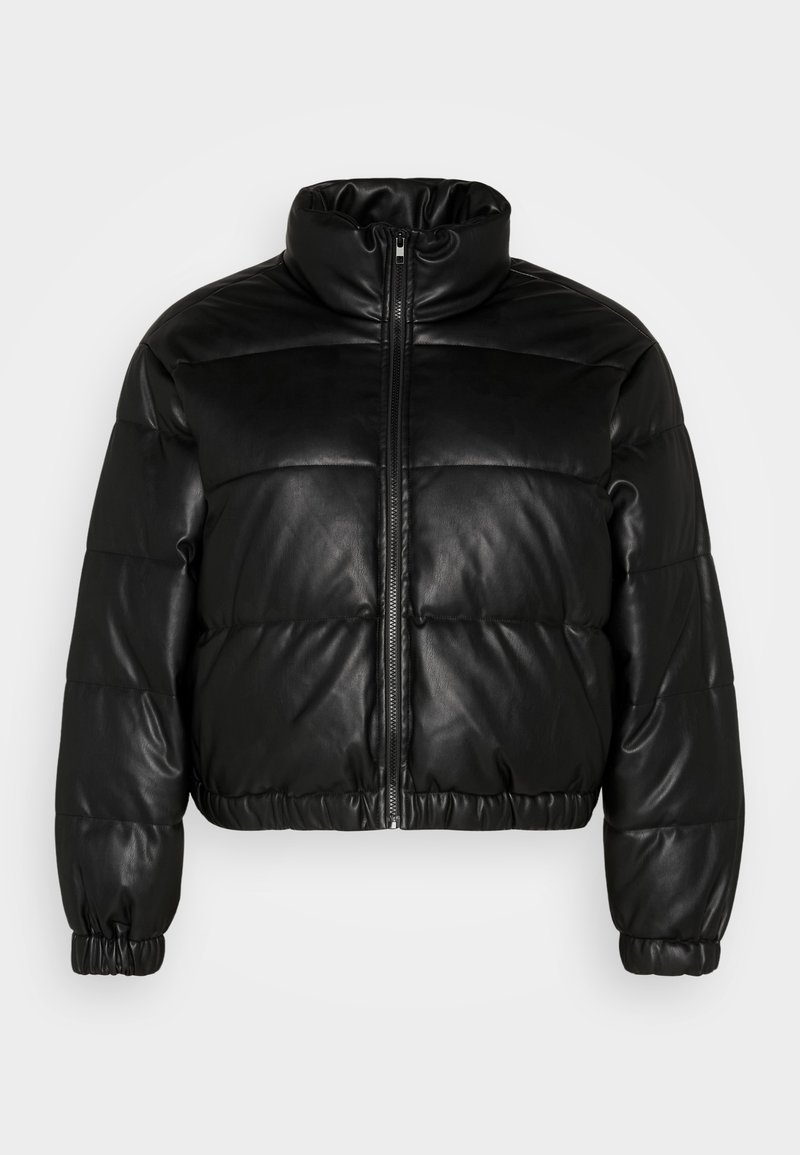 Pieces Curve Winterjas zwart Pieces Curve Winterjas zwart